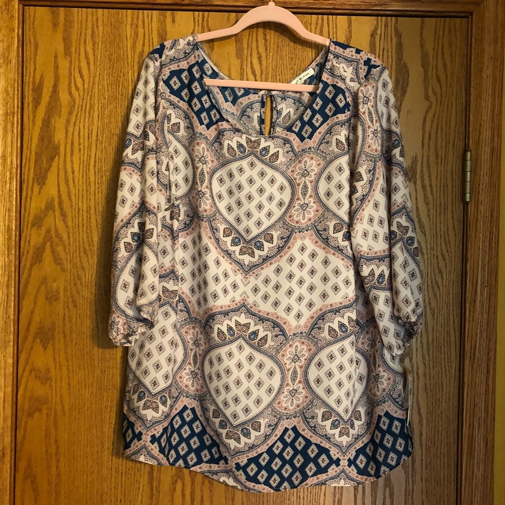 NWT Lily Black Blouse 2x plus